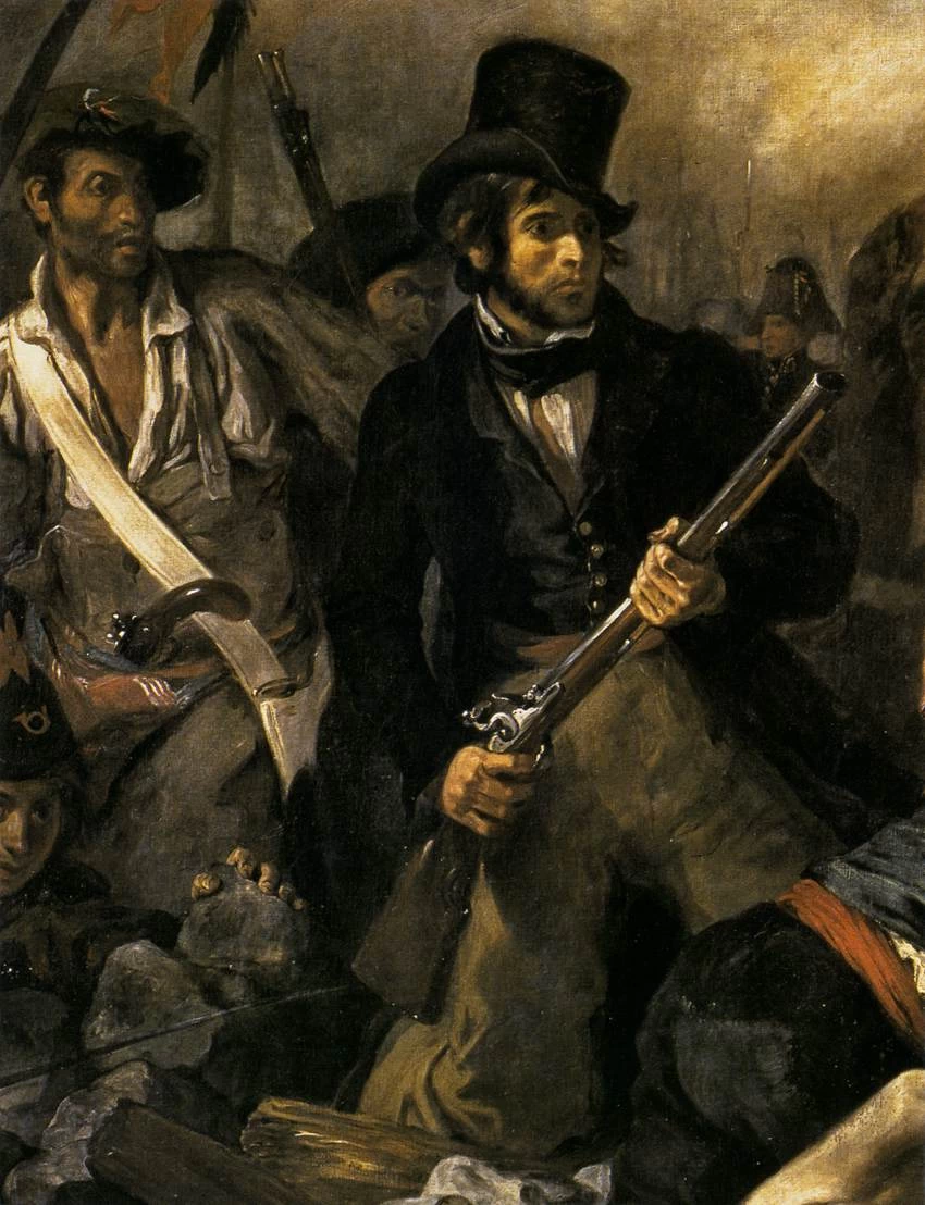 La Libertà che guida il popolo (28 luglio 1830) - dettaglio 1, Museo del Louvre, Parigi